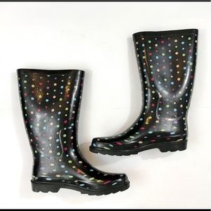 Merona Knee High Polka Dot Rainboots
